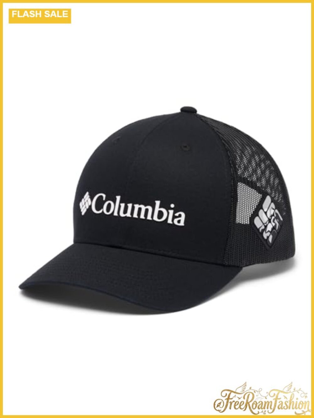 Columbia Mesh Snapback Hat Breathable Outdoor Baseball Cap